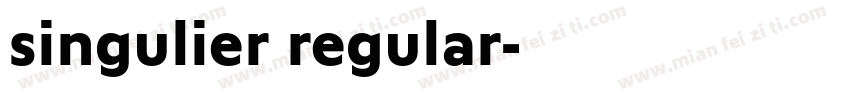 singulier regular字体转换